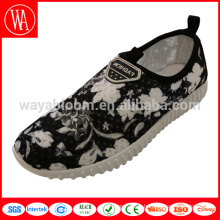 Ladies new design printing mesh casual loafers shoes